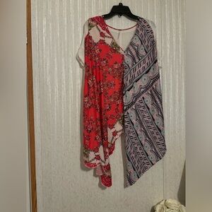 Floral and Geometric Patterned Top